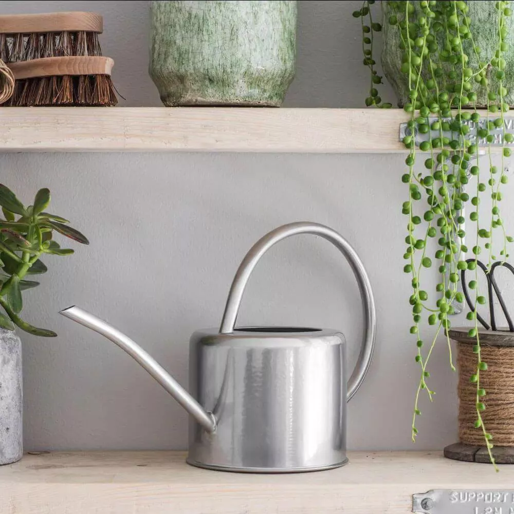 Indoor Watering Can Galvanised Steel 1.9L